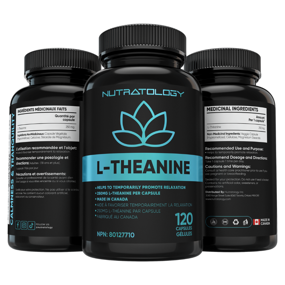 Nutratology L-Theanine for Stress Relief 120 Capsules