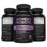 Women's Probiotic capsules for Digestive Health - 60 capsules | Nutratology