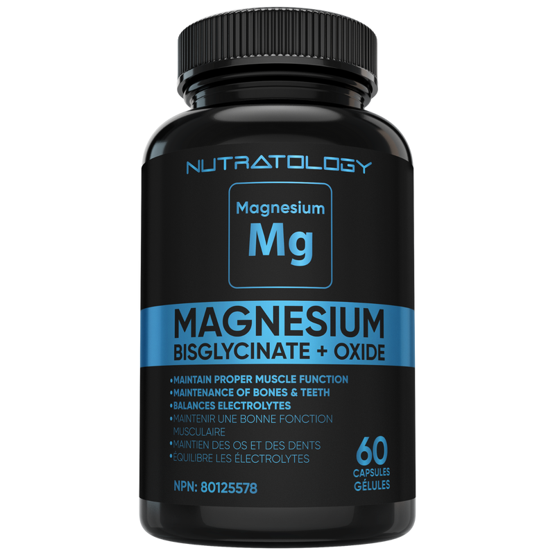 Nutratology Magnesium Bisglycinate for Muscle Relaxation - 60 Capsules