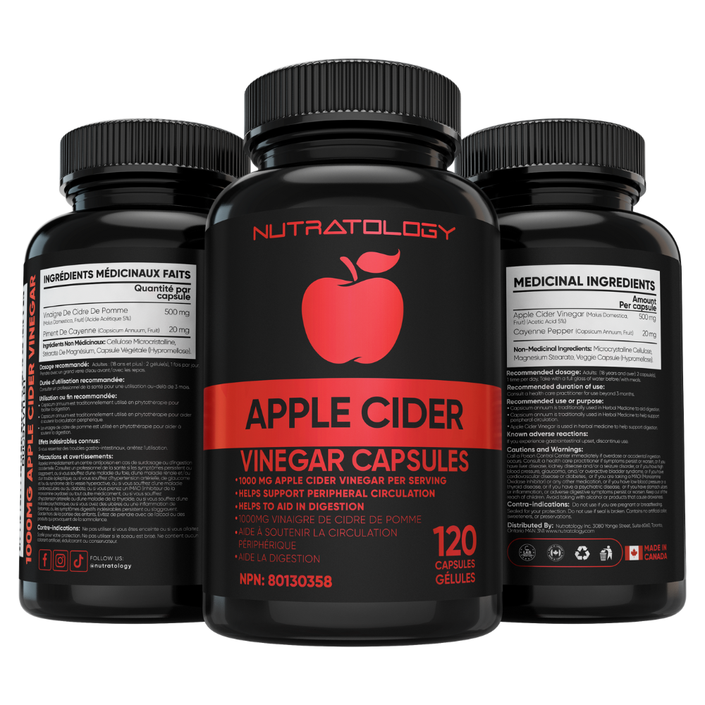 Nutratology Keto Friendly ACV Capsules - 120 Capsules