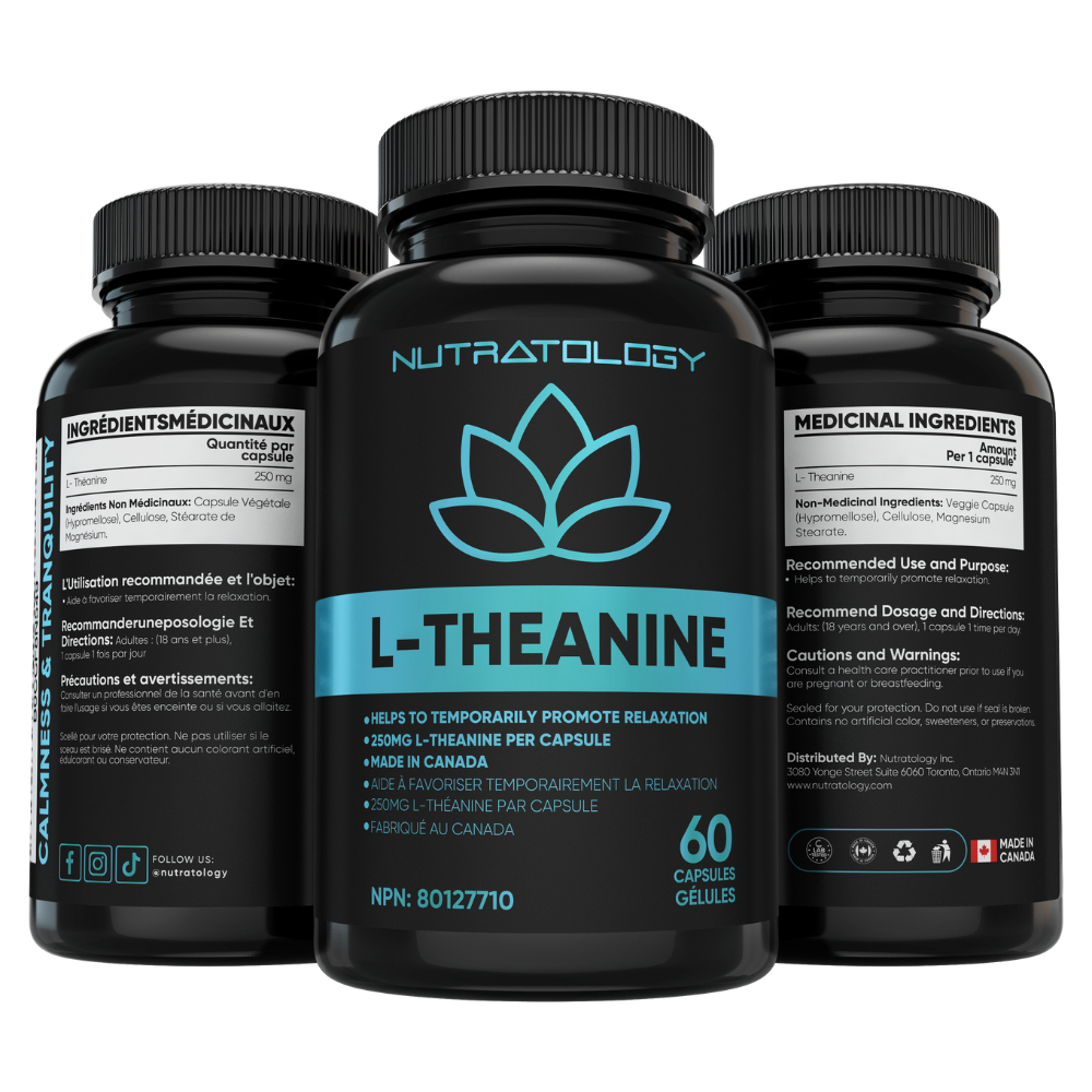 Nutratology L-Theanine for Stress Relief - 60 Capsules