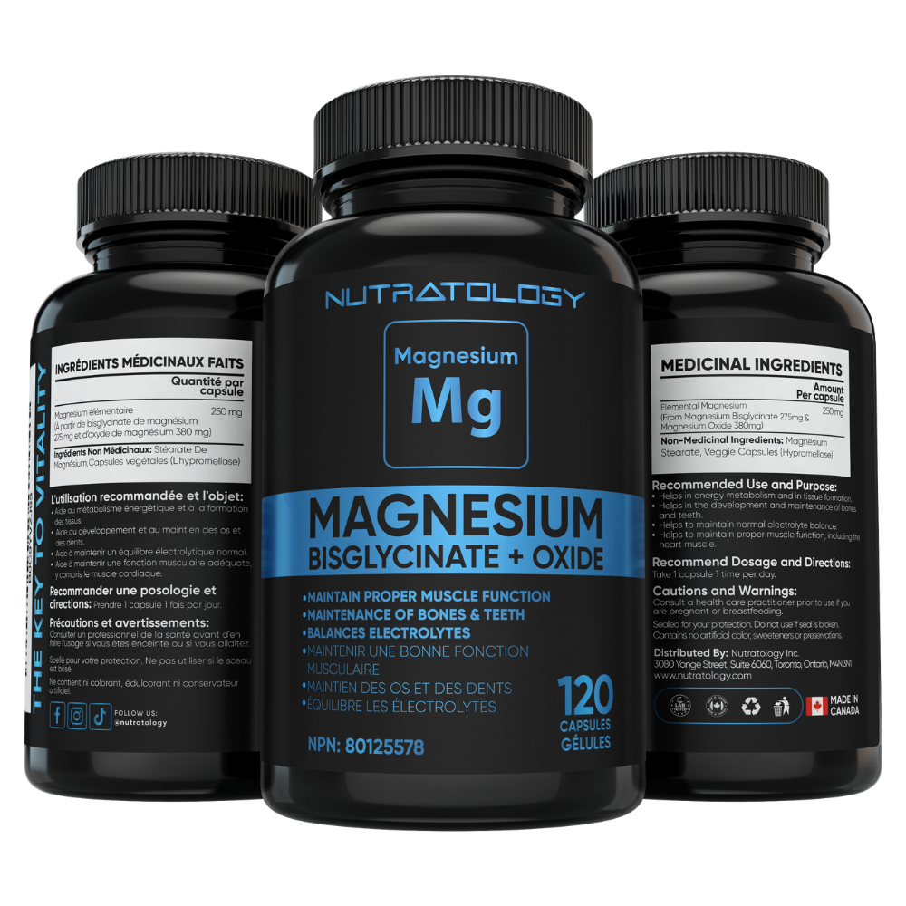 Premium Magnesium Bisglycinate for a calmer nervous system | Nutratology 