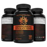 Organic Ashwagandha supplement to boost memory & energy - 120 capsules | Nutratology