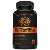 Nutratology Organic Ashwagandha with Black Pepper - 60 Capsules