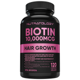 Nutratology Biotin Hair & Nail Supplement for Women - 120 Capsules