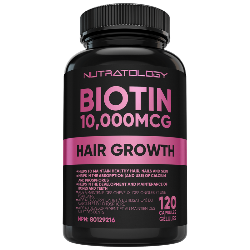 Nutratology Biotin Hair & Nail Supplement for Women - 120 Capsules