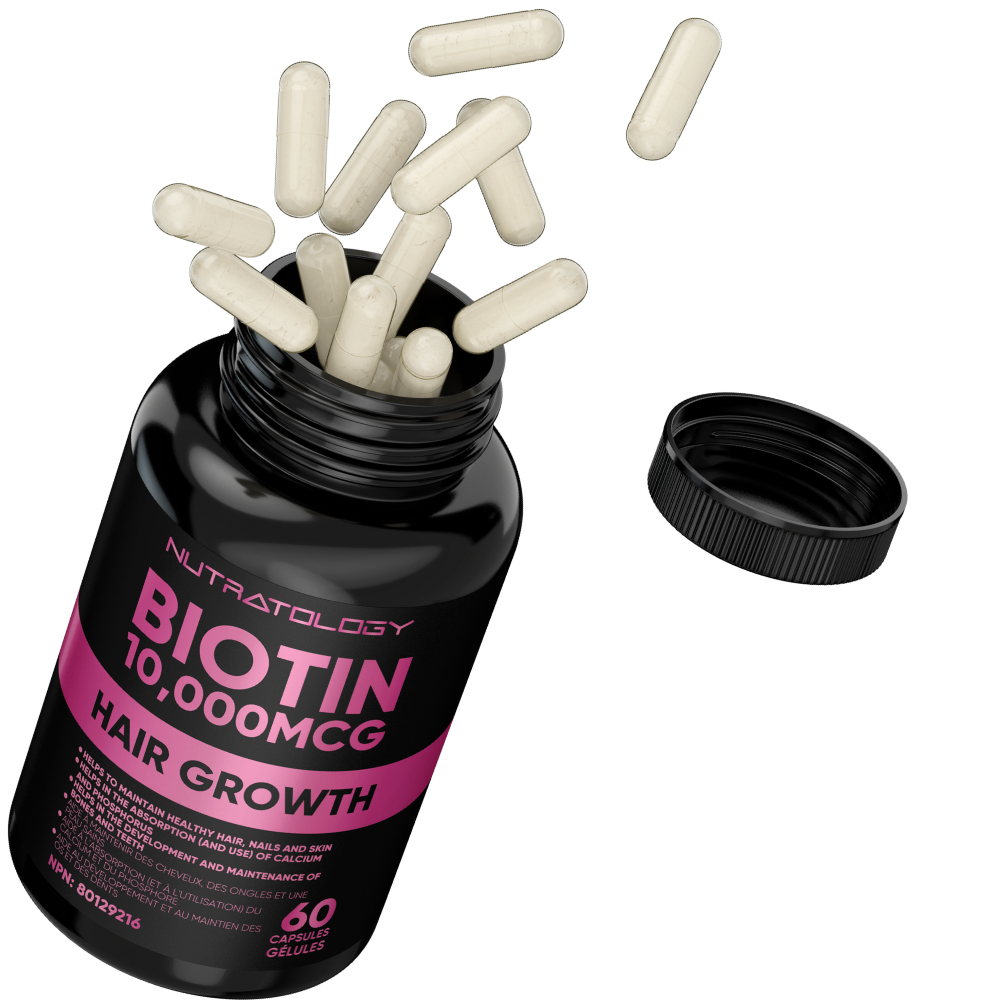 Nutratology Biotin Hair, Skin & Nail Support - 60 Capsules