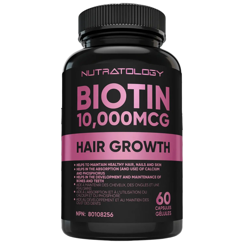 Nutratology Biotin Hair, Skin & Nail Support - 60 Capsules