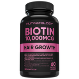 Nutratology Biotin Hair, Skin & Nail Support - 60 Capsules