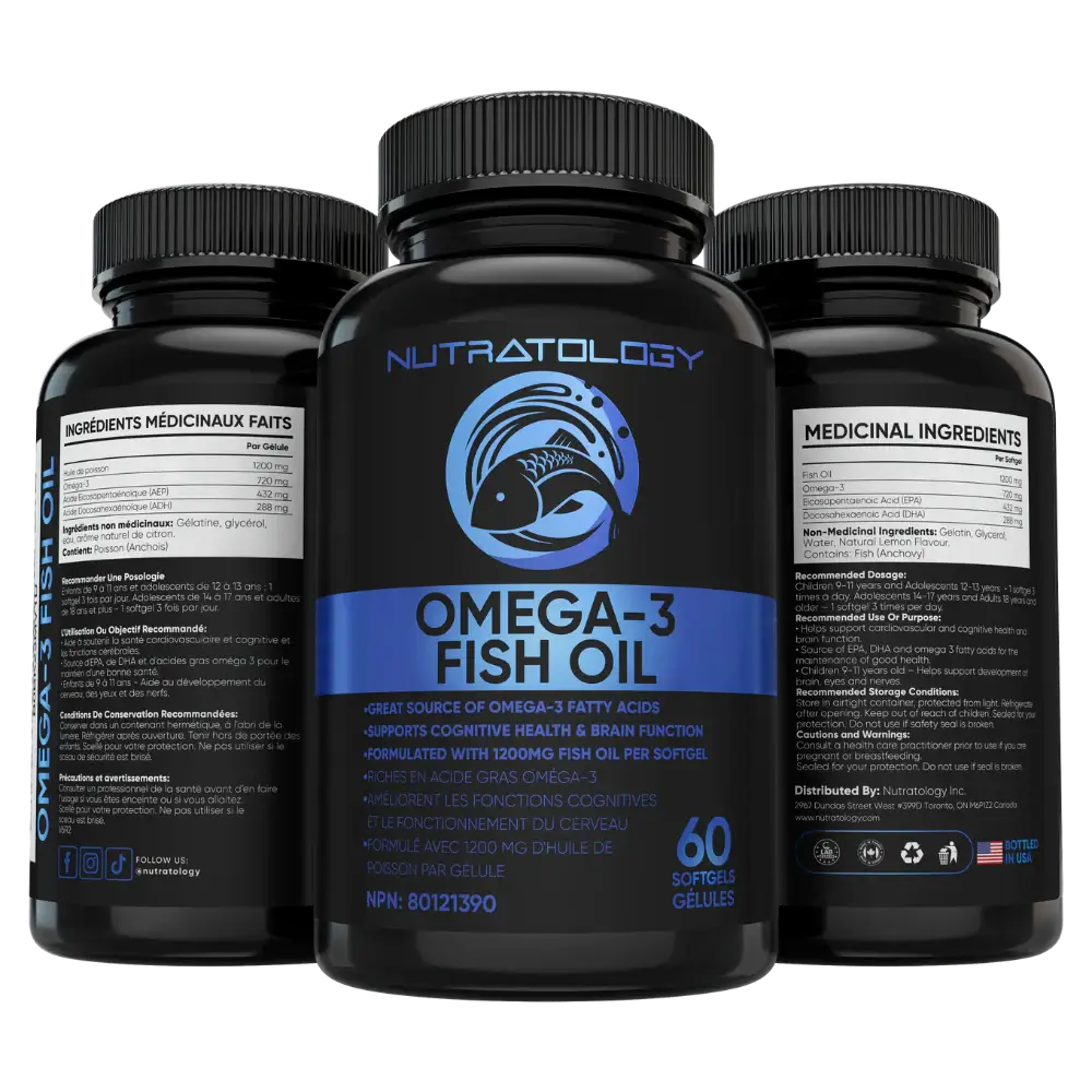 Nutratology Omega 3 Fish Oil capsules with  EPA & DHA