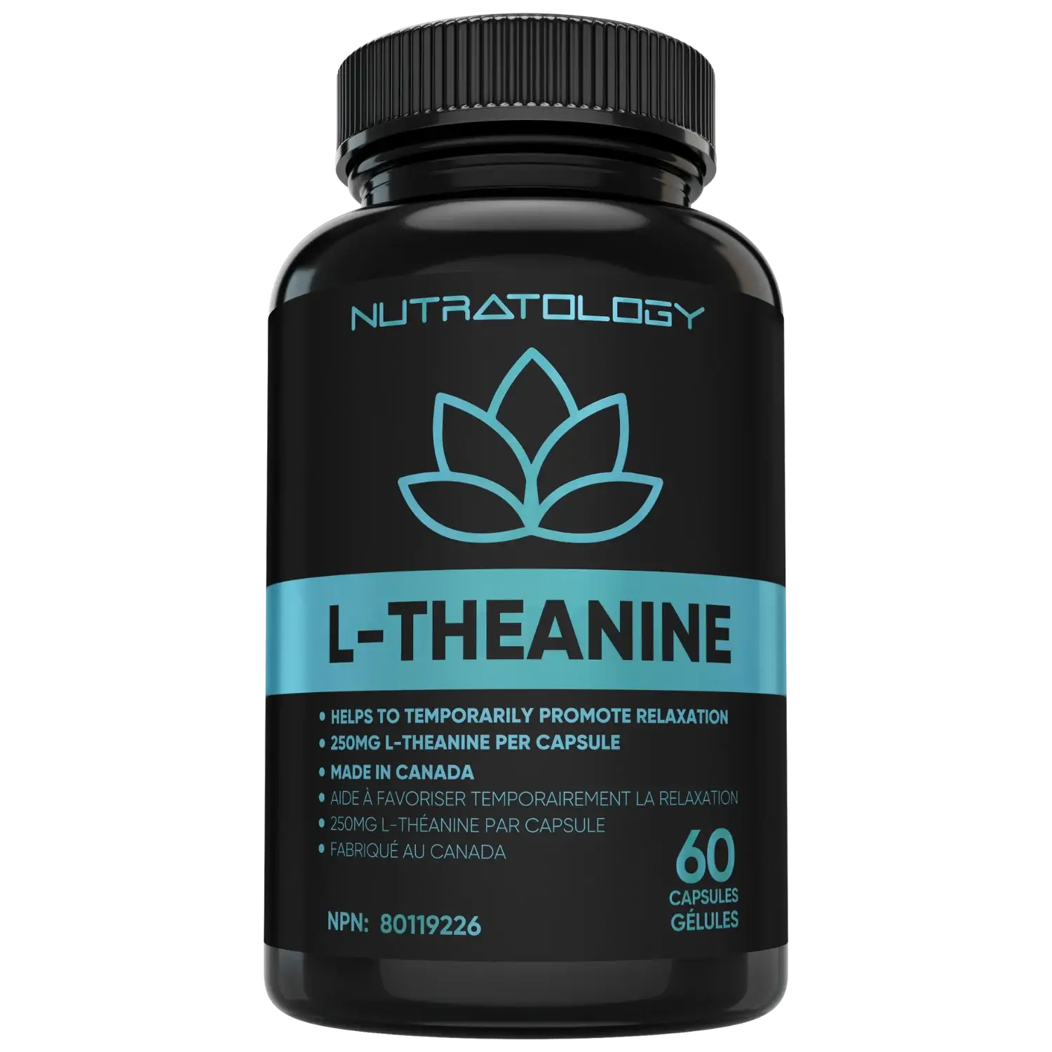 Nutratology L-Theanine for Stress Relief - 60 Capsules