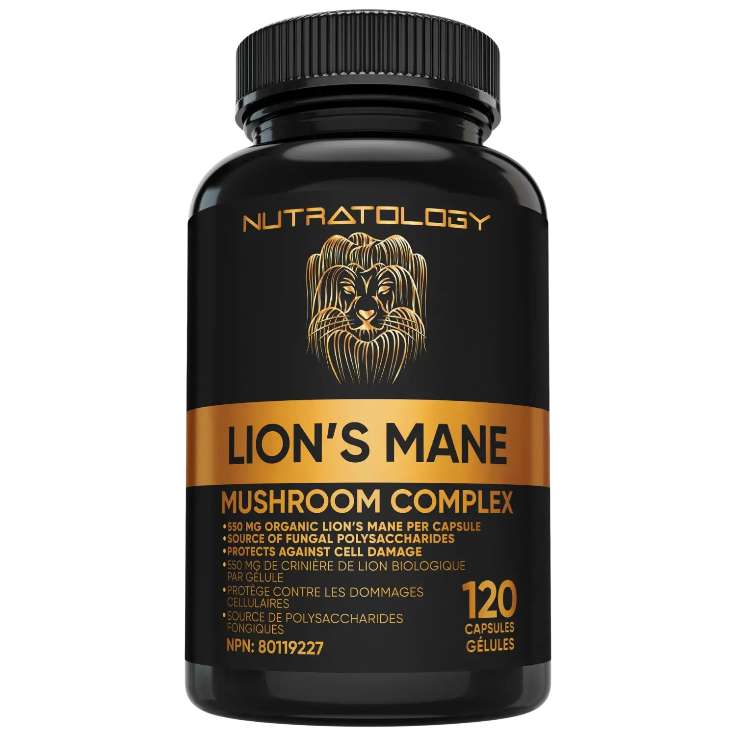 Nutratology Organic Lion's Mane Supplements - 120 capsules