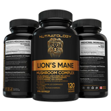 Nutratology Organic Lion's Mane Supplements both sides - 120 capsules