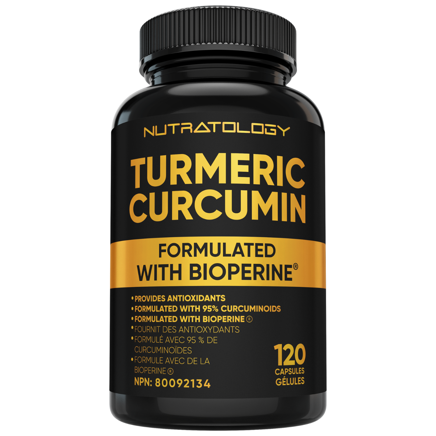 Nutratology Organic Turmeric Curcumin - 120 Capsules