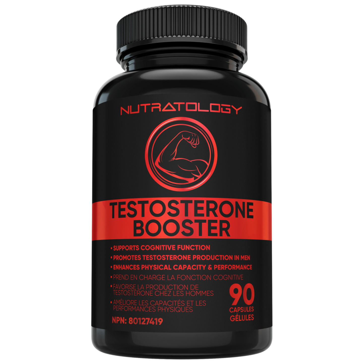 Nutratology Testosterone Booster for Men - 90 Capsules