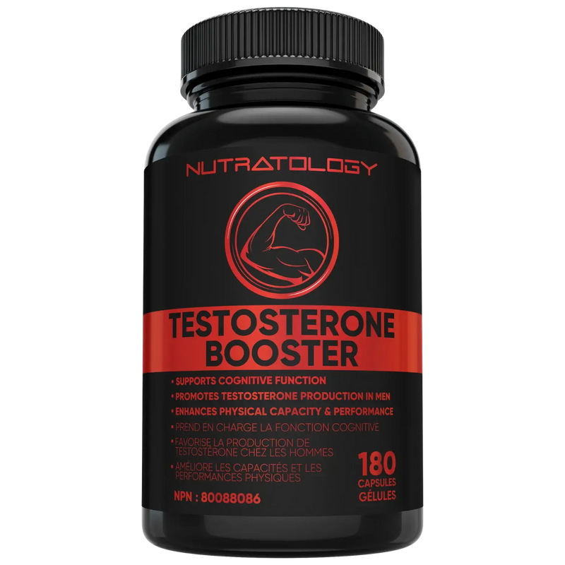 Nutratology Testosterone Booster for Men - 180 Capsules