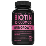 Nutratology Biotin Hair & Nail Supplement for Women - 120 Capsules