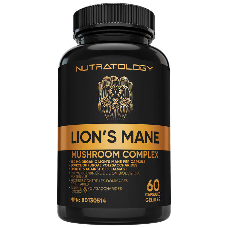 Nutratology Organic Lion's Mane Mushroom Complex - 60 Capsules