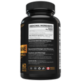 Nutratology Organic Lion's Mane Mushroom Complex - 60 Capsules - ingredients 