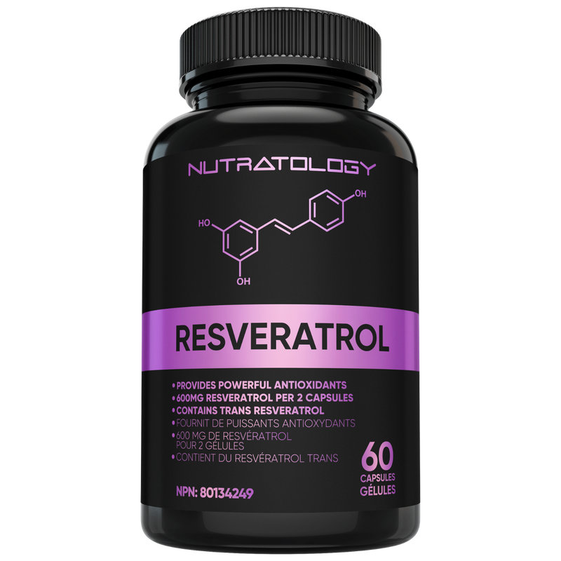 Nutratology Resveratrol Anti-Aging Supplement - 60 Capsules