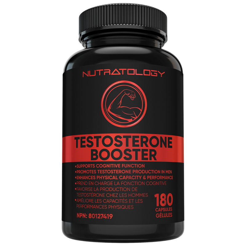 Nutratology Testosterone Booster for Men - 180 Capsules